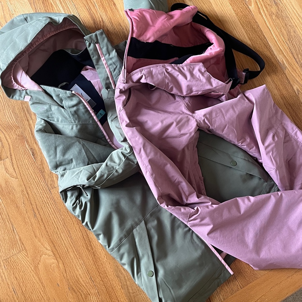 Roxy ski bib and coat Kid girls Set